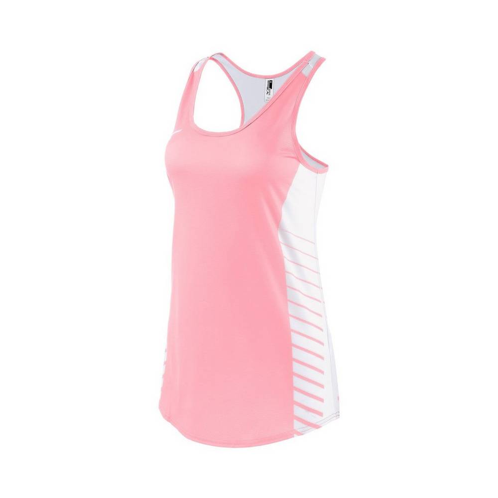 Camiseta De Tirantes Mizuno Team Mujer Rosas Ofertas UPHV-35794